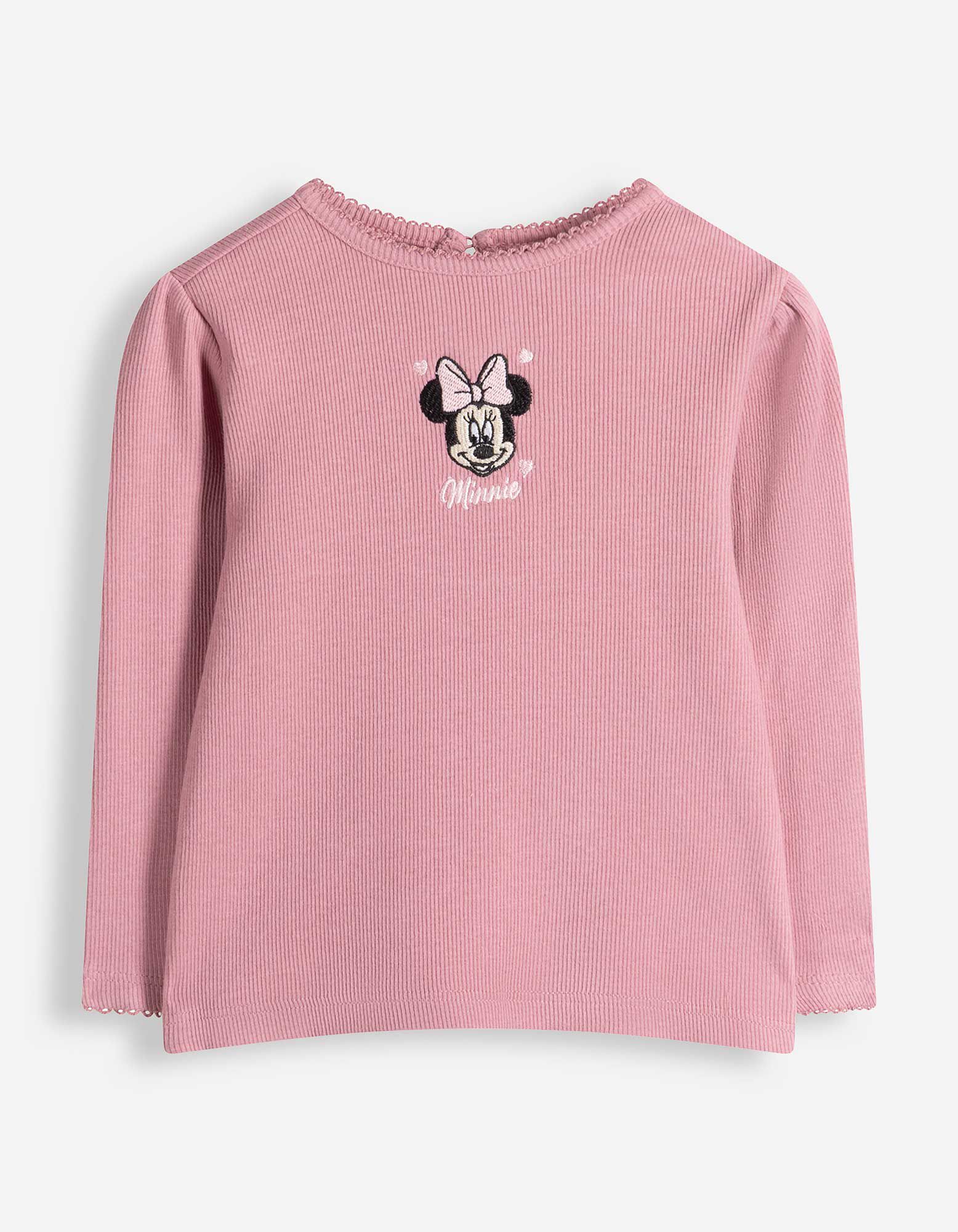 Langarmshirt - Minnie Mouse - Rosa