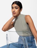 Top - Turtleneck - hellgrün