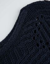 Trui - Vleermuismouwen - donkerblauw