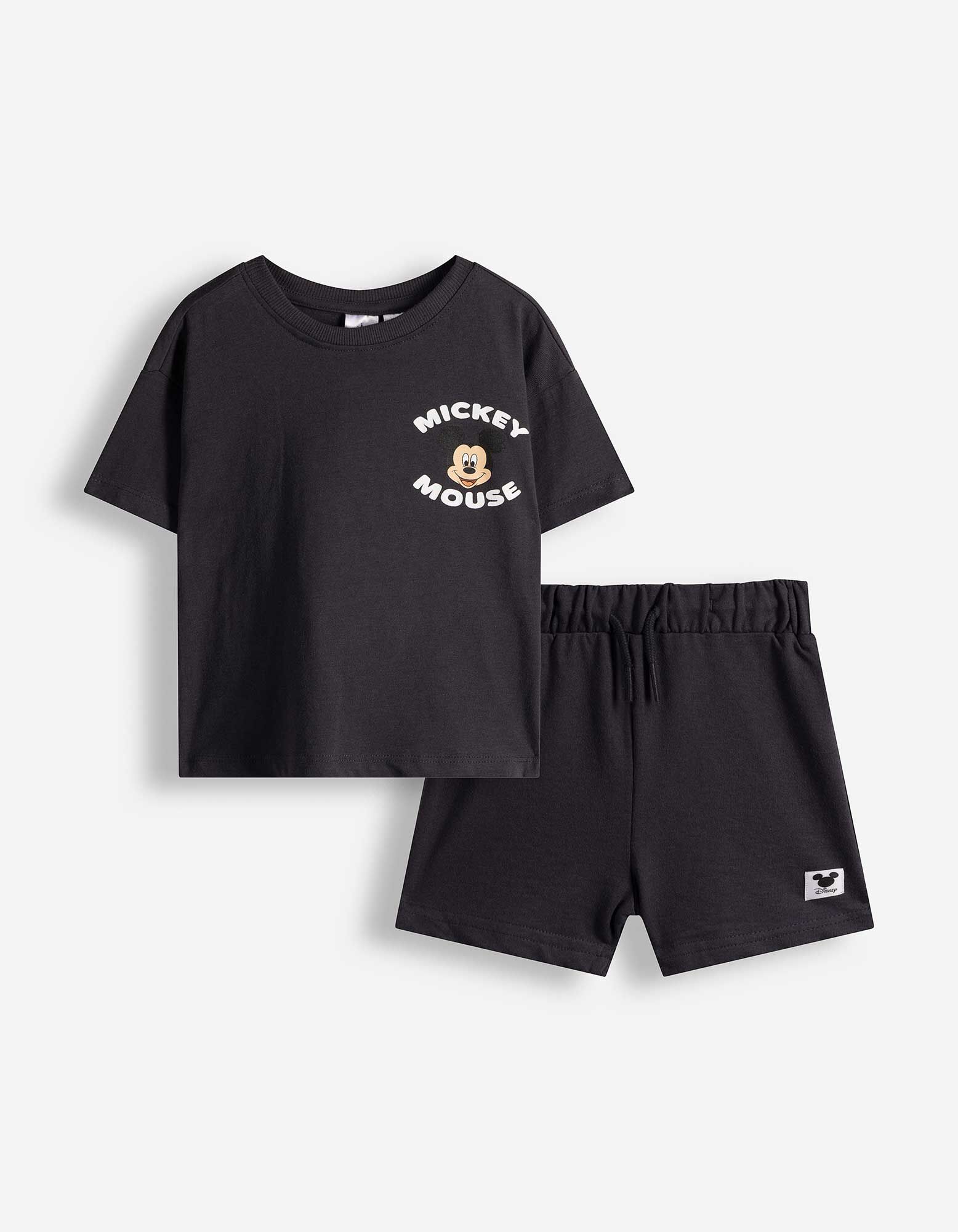 Ensemble t-shirt et pantalon - Mickey Mouse - Gris fonc&eacute;