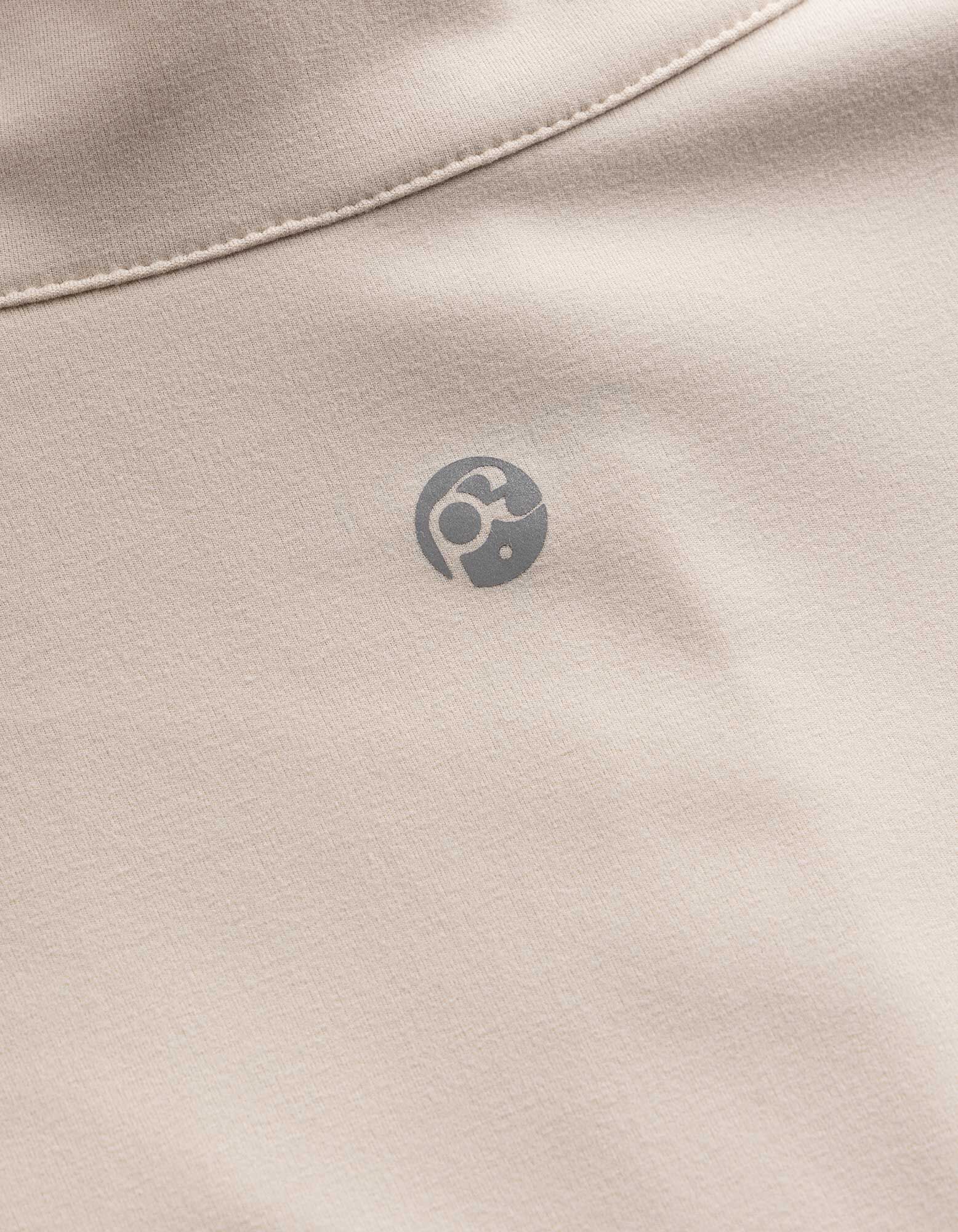 Sweatjacke - Soft-Touch - Beige