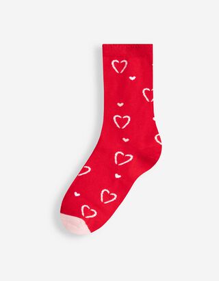 Socken - gemustert - Rot