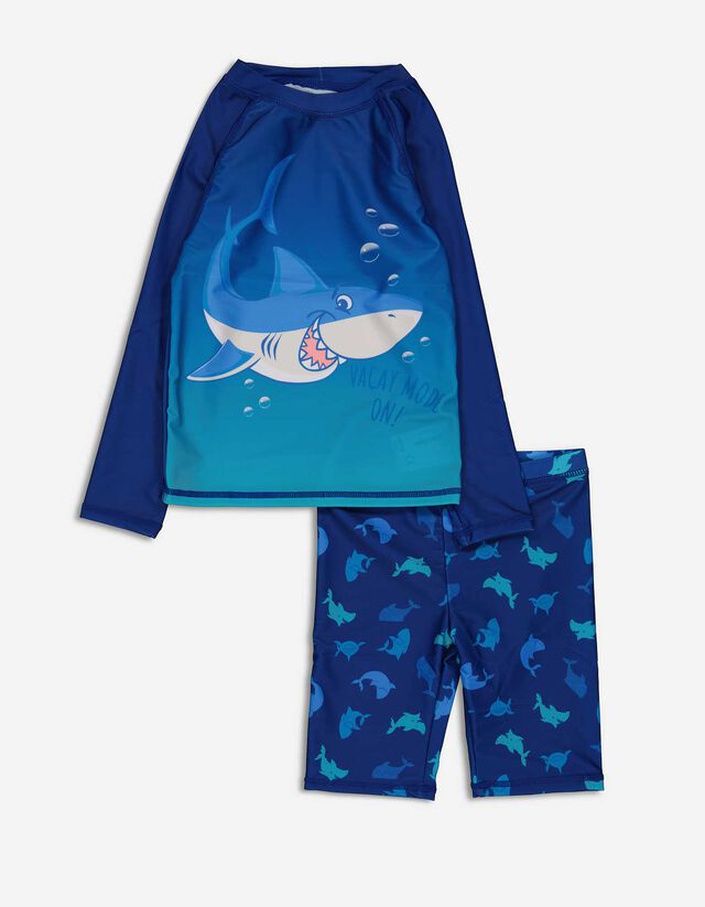 Set aus Langarmbadeshirt und Badehose - UV 50+