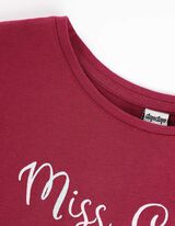 Maglia a manica lunga - Stampa glitterata - lilla scuro