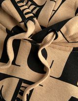 Felpa con cappuccio - Oversized Fit - marrone chiaro