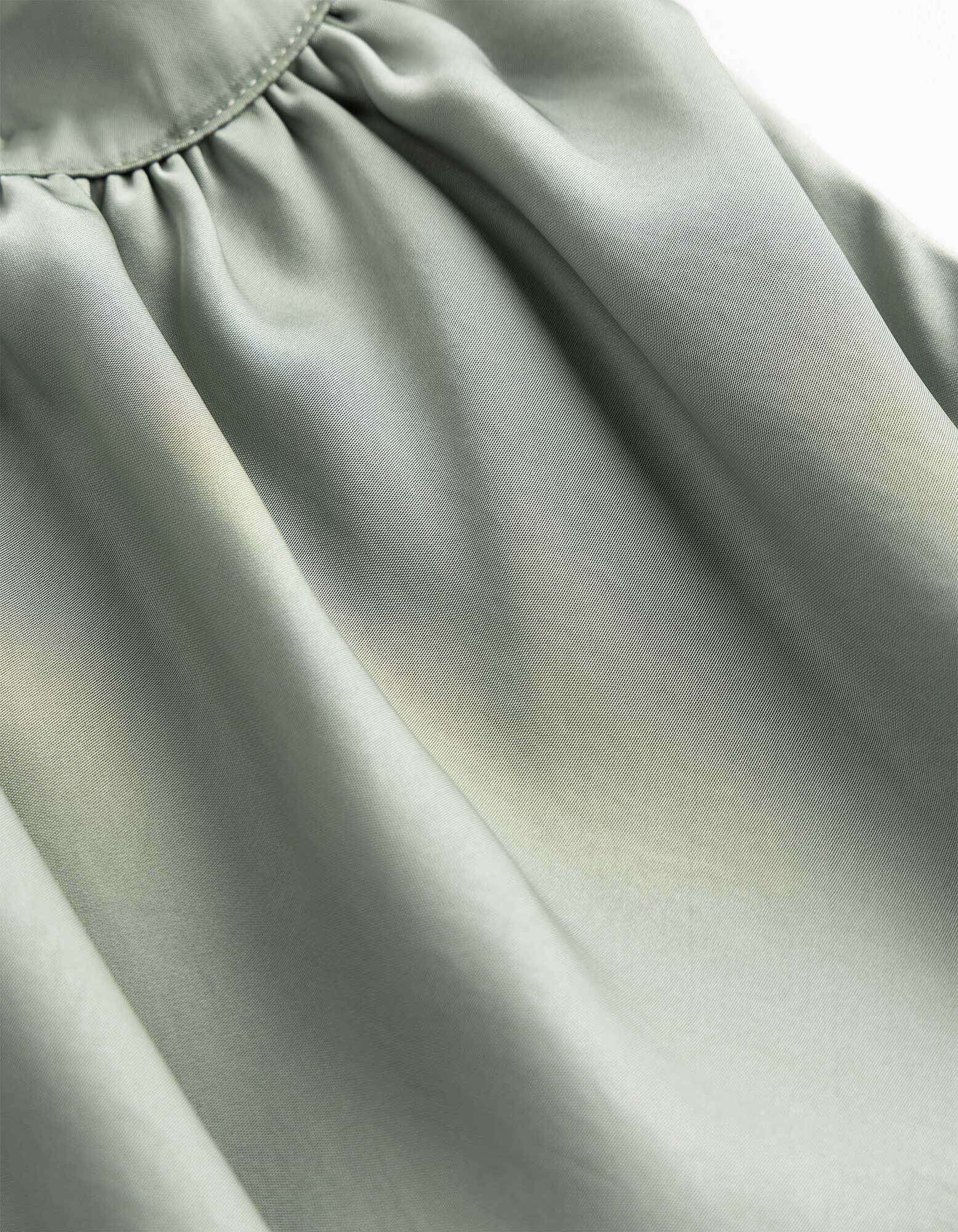 Bluse - Neckholder-Ausschnitt - Petrol