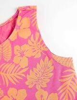 Suknelė - Gėlių ra&scaron;tai - sviesiai rozinis