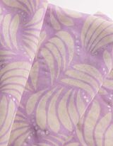 Schal - gemustert - lila