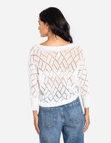 Megztinis - Medvilnės mišinys - baltas