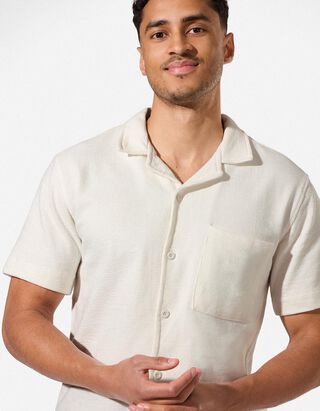 Hemd - einfarbig - Wei&szlig;