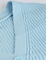 Pletena jopa - Rebrasta pletenina - svetlo modra
