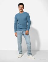 Pullover - puuvill - türkiissinine