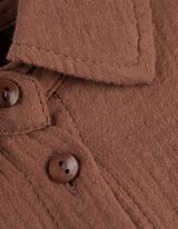 Blúzka - Mušelín - hneda