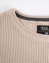 Maglione - A nido d'ape - beige