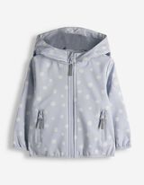 Softshelljacke - Allover-Print - hellblau
