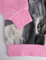 Bluză cu glugă - Imprimeu - Roz