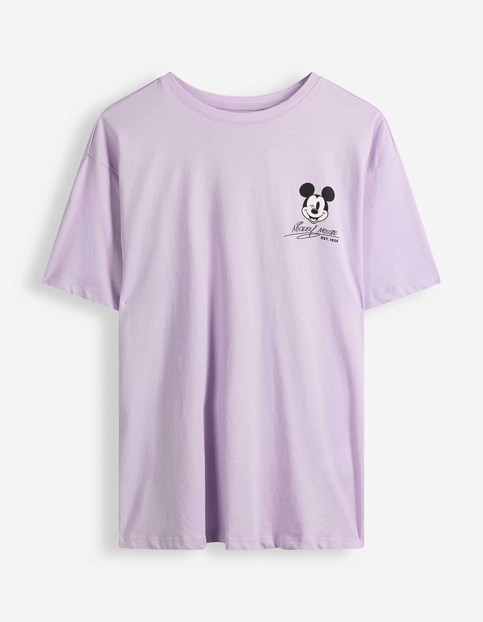 T-shirt - Mickey Mouse - Lichtroze
