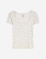 T-shirt - Print all-over - wit