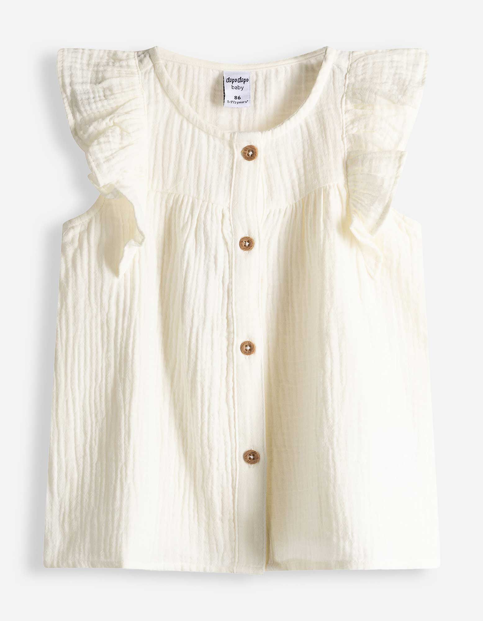 Set aus Shirt und Leggings - Musselin - wei&szlig;