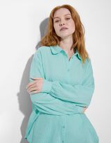 Camicia - Tinta unita - turchese