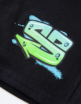 Komplet majice in kratkih hlač&nbsp; - Spuži Kvadratnik - belo