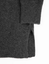 Strickpullover - Kaschmir - dunkelgrau