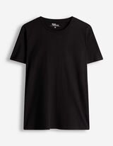 T-shirt - Effen - zwart