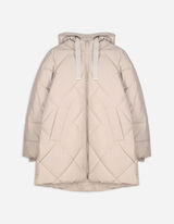 Steppmantel - Wasserabweisend - beige