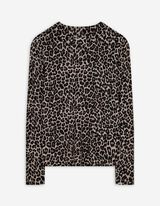Longsleeve - Luipaardprint - bruin