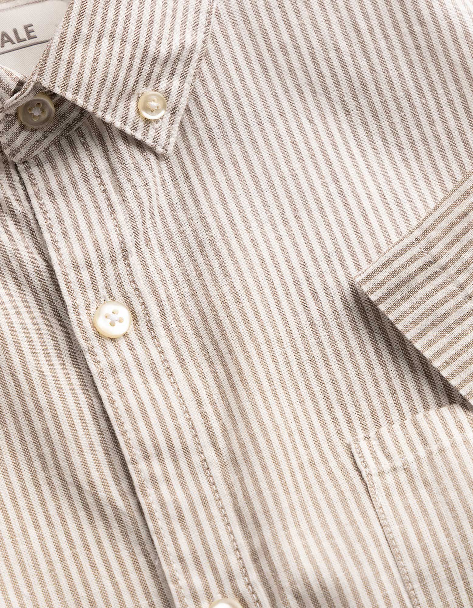 Hemd - Leinen-Mix - grau