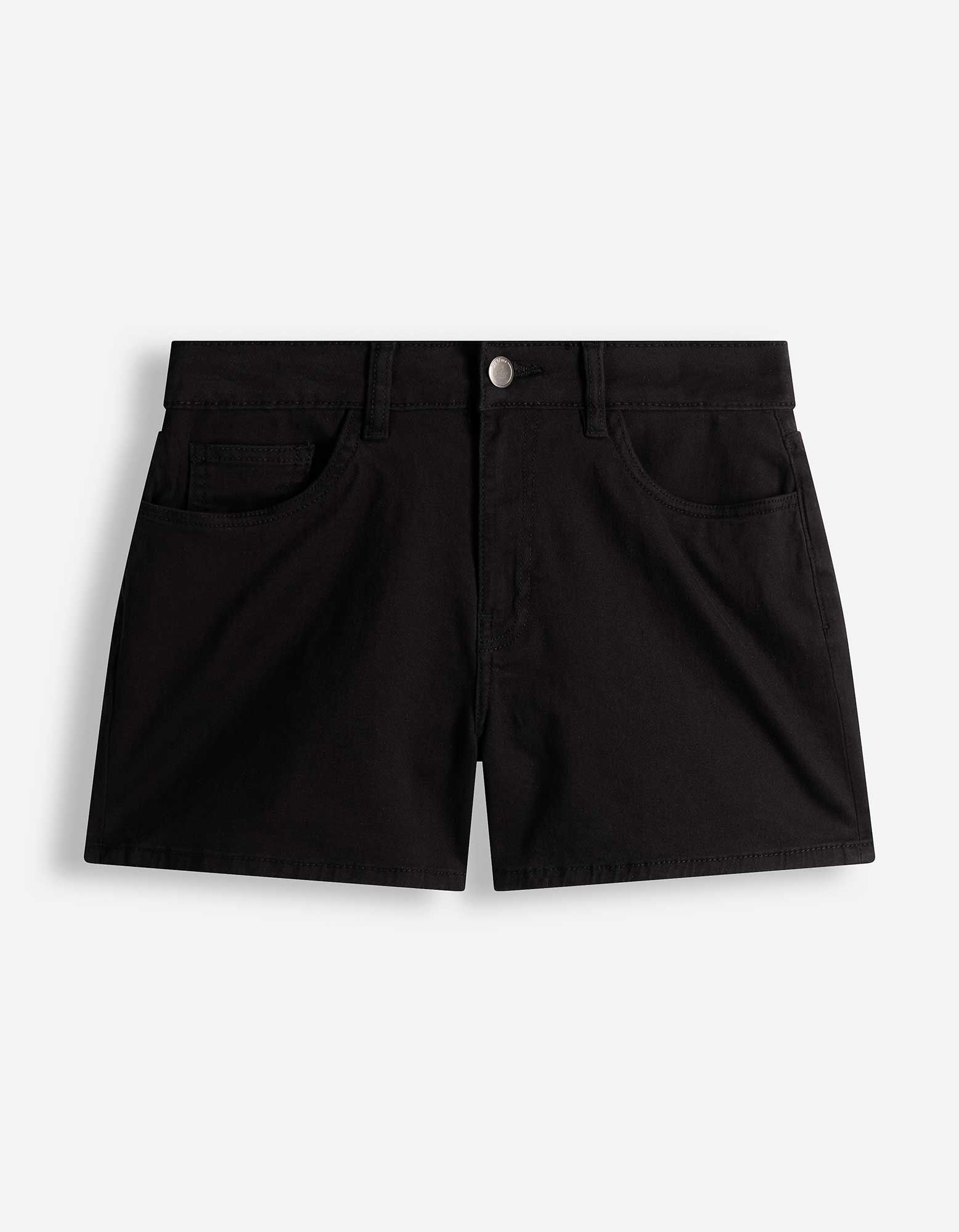 Shorts - Twill - Schwarz
