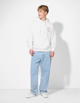 Trikotažinis megztinis - Nugaros raštas - baltas