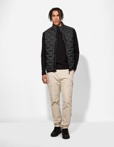 Weste - Geometrisches Muster - schwarz