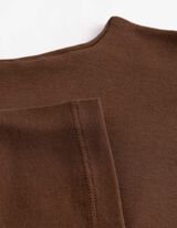 T-shirt - Partie modale - Brun