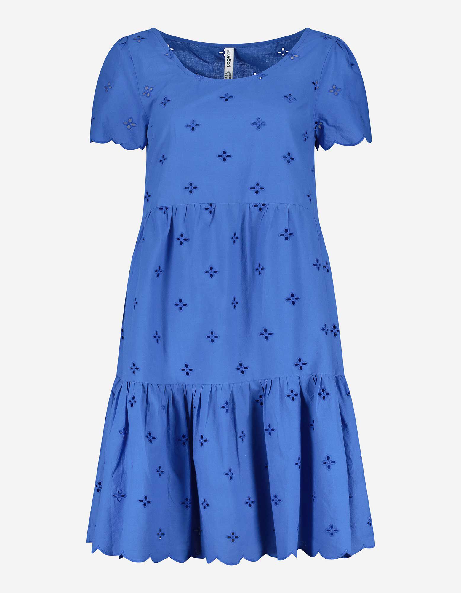 Damen Kleid - Lochstickerei - Takko Fashion