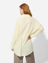 Overhemd - Strepen - lichtgeel