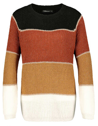 Damen Pullover mit Streifenmuster