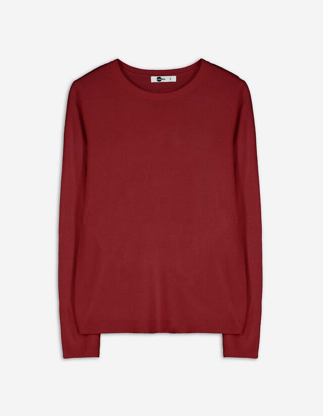 Maglia a manica lunga - Maglia - rosso scuro