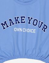 Rövid felső - Melegítőszövet - vilagoskek