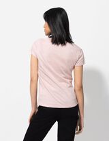 Tričko - Třpytivý potisk - růžová