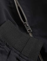 Jacke - Gerippte Abschl&uuml;sse - schwarz