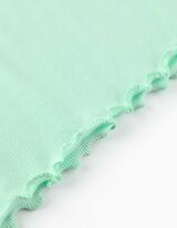 Tričko - Rebrovaná štruktúra - svetlozelena