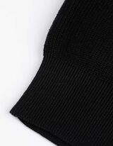 Giacca in maglia - Scollo a V - nero