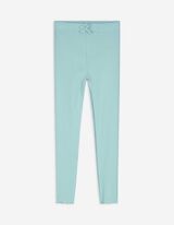 legginsy - jednokolorowy - turkusowy
