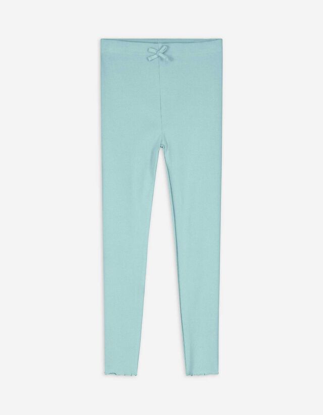 legginsy - jednokolorowy - turkusowy