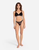 Tanga - Csipke - fekete