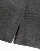 płaszcz - Wełniany wygląd - ciemny szary