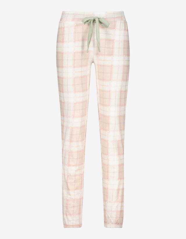 Pantaloni pigiama - Motivo a quadri principe di Galles - bianco