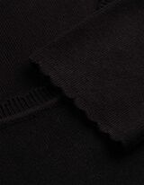 Strickshirt - Viskose-Mix - schwarz