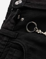 Jeans - Kettingdetail - Zwart